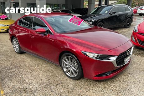 Red 2019 Mazda Mazda3 Sedan