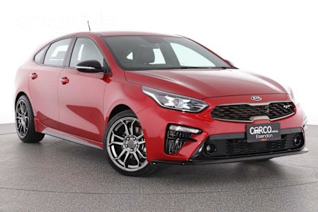 Red 2019 Kia Cerato Hatchback GT (turbo)