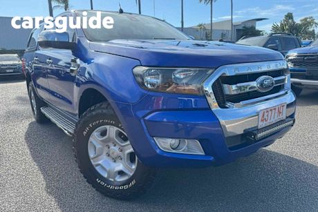 Blue 2016 Ford Ranger Dual Cab Utility XLT 3.2 (4X4)