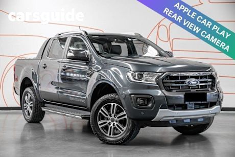 Grey 2021 Ford Ranger Double Cab Pick Up Wildtrak 2.0 (4X4)