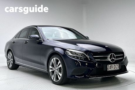 Blue 2019 Mercedes-Benz C200 Sedan