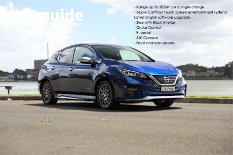 Blue 2019 Nissan Leaf Hatchback X (electric)