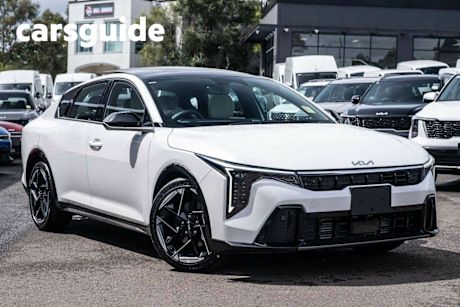 White 2025 Kia K4 Sedan GT-Line