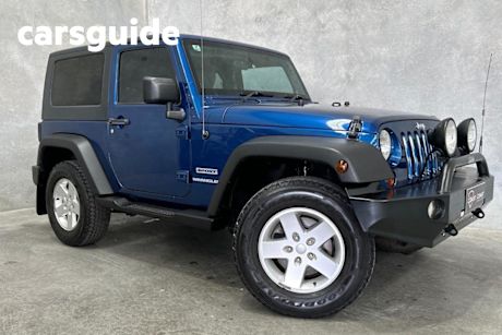 Blue 2010 Jeep Wrangler Hardtop Renegade (4X4)