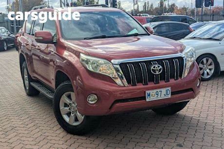 Red 2015 Toyota Landcruiser Prado Wagon GX (4X4)