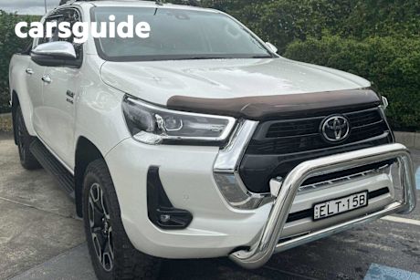 White 2020 Toyota Hilux Double Cab Chassis SR5 (4X4)