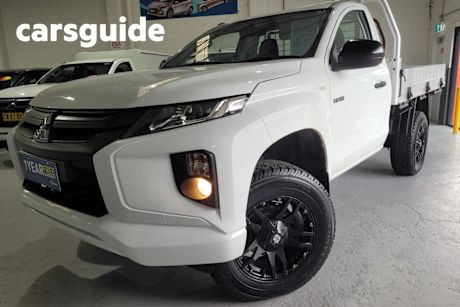 White 2019 Mitsubishi Triton Cab Chassis GLX (4X4)