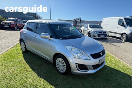 Silver 2016 Suzuki Swift Hatchback GL