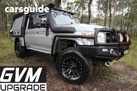 Silver 2023 Toyota Landcruiser 70 Series Double Cab Chassis LC79 GXL