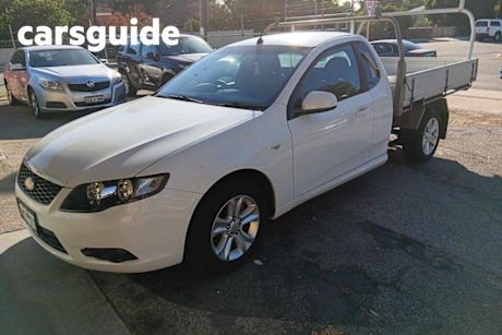 White 2008 Ford Falcon Ute Tray XLS (LPG) BF MKII