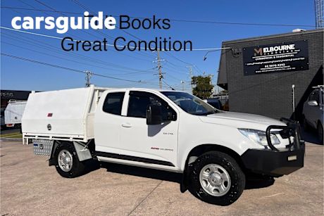 White 2014 Holden Colorado Space Cab Chassis LS (4X4)
