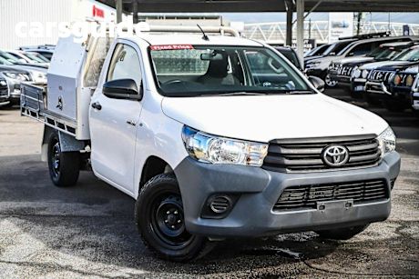 White 2018 Toyota Hilux Cab Chassis Workmate