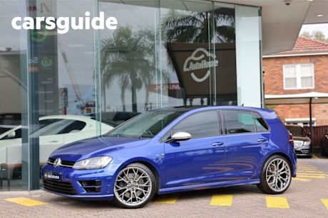 Blue 2016 Volkswagen Golf Hatchback R