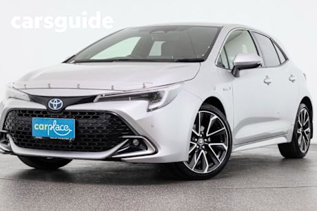 Silver 2023 Toyota Corolla Hatchback ZR Hybrid