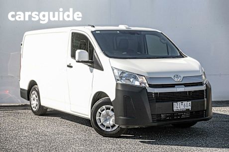 White 2024 Toyota Hiace Van LWB (4 Door) Barn Door