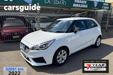 White 2022 MG MG3 Auto Hatchback Core