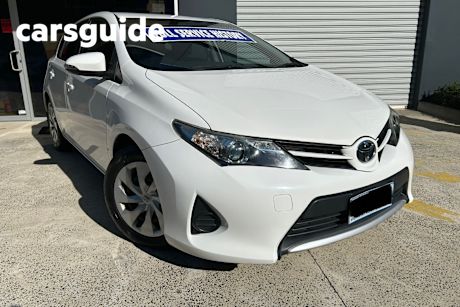 White 2013 Toyota Corolla Hatchback Ascent