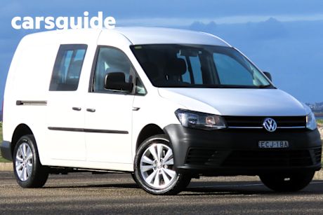 White 2019 Volkswagen Caddy Van Maxi Crewvan TSI220