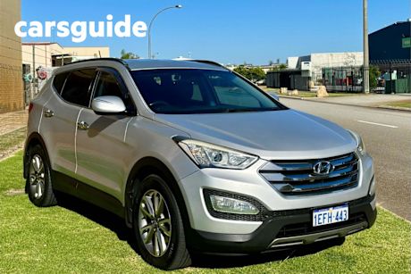 Silver 2013 Hyundai Santa FE Wagon Elite Crdi (4X4)