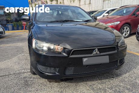 Black 2011 Mitsubishi Lancer Hatchback ES Sportback