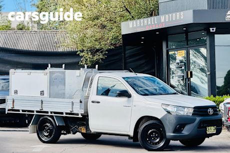 White 2017 Toyota Hilux Cab Chassis Workmate