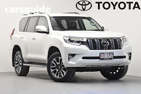 White 2023 Toyota Landcruiser Prado Wagon VX Flat Tailgate