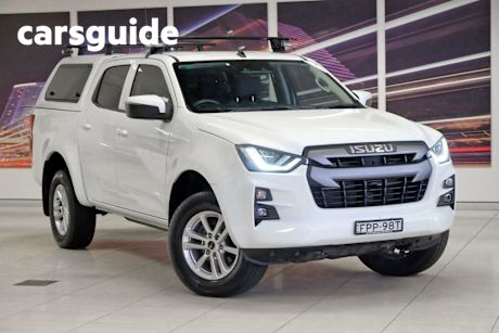 White 2021 Isuzu D-MAX Crew Cab Utility LS-M (4X4)