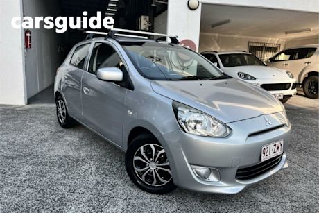 Silver 2013 Mitsubishi Mirage Hatchback ES