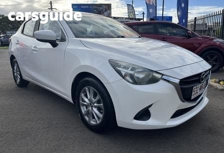 White 2017 Mazda Mazda2 Sedan