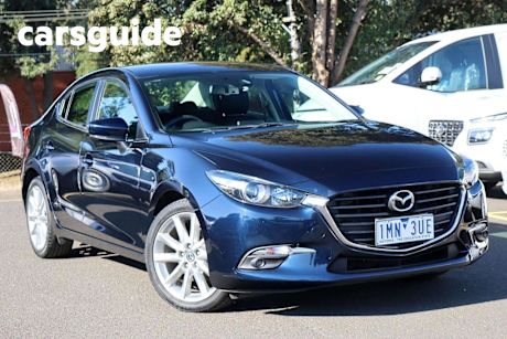 Blue 2018 Mazda 3 Sedan SP25