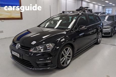 Black 2015 Volkswagen Golf Wagon 103 TSI Highline
