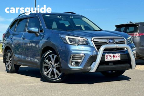 Blue 2021 Subaru Forester Wagon 2.5I Premium (awd)