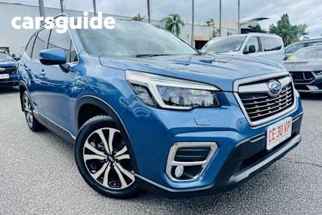 Blue 2020 Subaru Forester Wagon 2.5I Premium (awd)