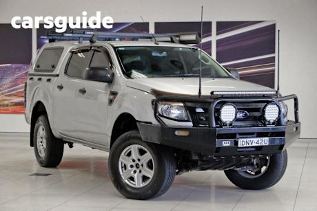 Silver 2014 Ford Ranger Dual Cab Utility XL 3.2 (4X4)