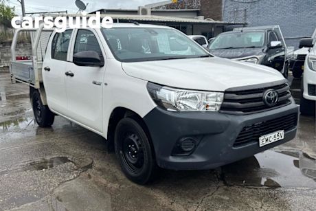 White 2020 Toyota Hilux Double Cab Pick Up Workmate