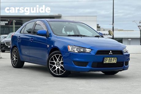Blue 2012 Mitsubishi Lancer Hatchback ES Sportback