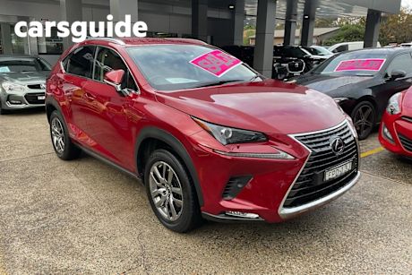Red 2021 Lexus NX300H Wagon Luxury Hybrid (fwd)