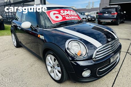 Blue 2013 Mini Cooper Hatchback