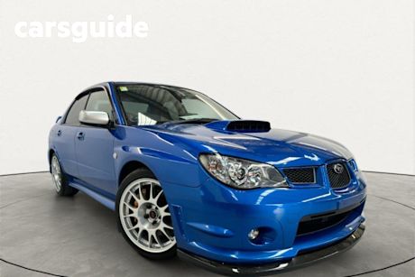 Blue 2005 Subaru Impreza Sedan WRX STI 204
