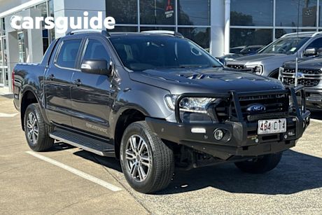 Grey 2021 Ford Ranger Double Cab Pick Up Wildtrak 2.0 (4X4)
