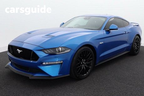 Blue 2021 Ford Mustang Fastback GT 5.0 V8