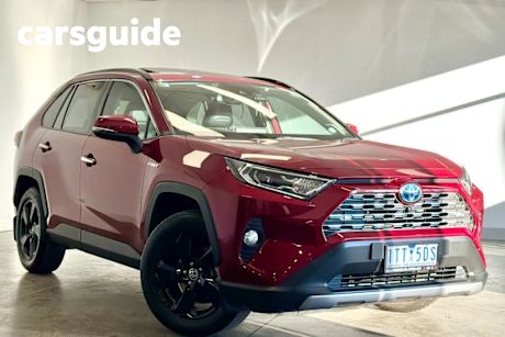 Red 2021 Toyota RAV4 Wagon Cruiser (2WD) Hybrid