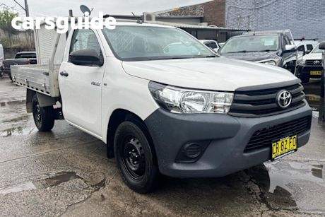 White 2018 Toyota Hilux Cab Chassis Workmate