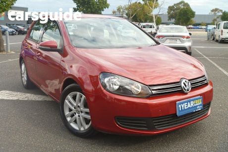 Red 2009 Volkswagen Golf Hatchback 2.0 TDI Pacific