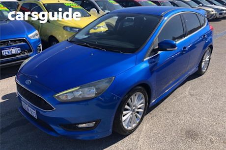 Blue 2017 Ford Focus Hatchback Sport