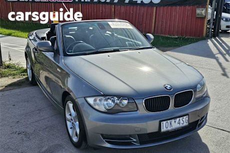 Grey 2009 BMW 118D Convertible