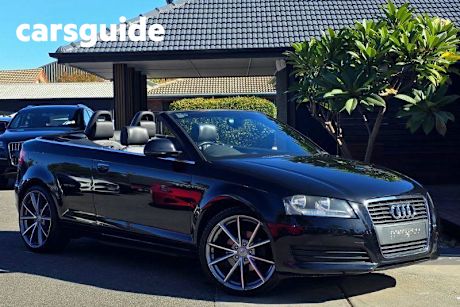 Black 2009 Audi A3 Cabriolet 1.8 Tfsi Attraction
