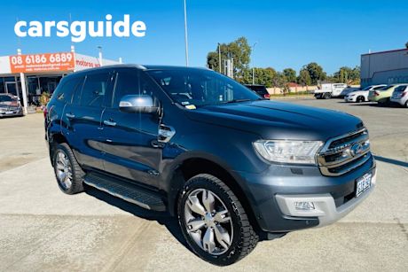 Blue 2015 Ford Everest Wagon Titanium