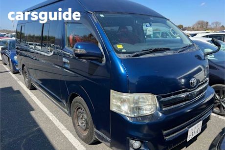 Blue 2011 Toyota Hiace Commercial 4WD Super Long Wheel Base SLWB 4WD