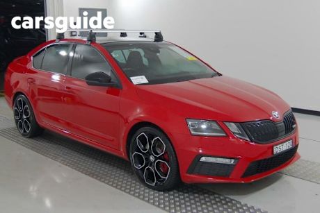 Red 2017 Skoda Octavia Sedan RS 180 TSI